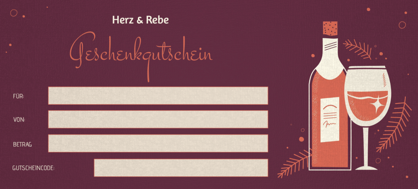 Gutscheine von Herz & Rebe